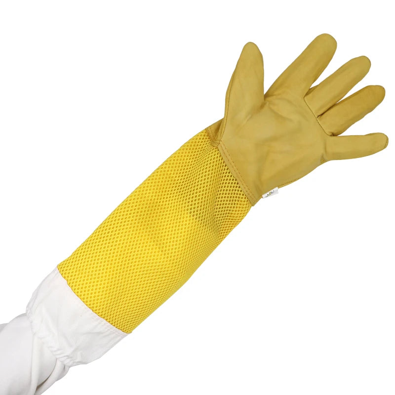 Beekeeper Beekeeping Gloves Protective Sleeves Ventilated Professional Anti Bee for Apiculture Beekeeper Prevent Beehive tools