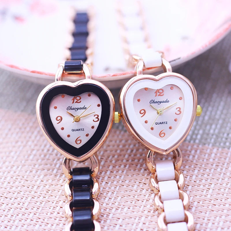 chaoyada famous brand lady women fashion Imitation ceramic Hand catenary wristwatch girls thin beauty holiday gifts watches