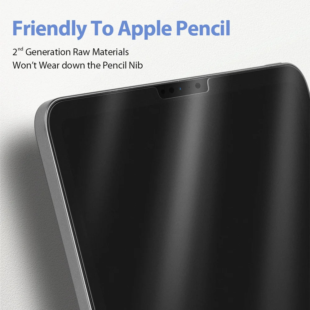 2pcs for iPad Air 2024 Pro 11/13 M4 Screen Protector Film  Paper Feel Matte PET Painting for iPad 7th 8th 9th 10th Generation