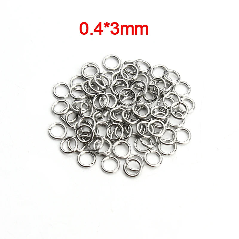 Louleur High Quality Stainless Steel Open Jump Ring Round Gold Color Split Rings For Diy Jewelry Making Findings Wholesale