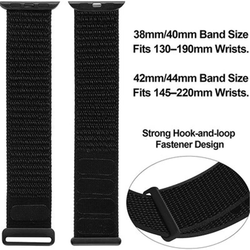 Nylon Strap For Apple Watch Band 11 10 9 8 7  6 5 4 SE Ultra 3 49MM 40MM 44MM 45MM 41MM Accessorie bracelet for iWatch 46MM 42MM