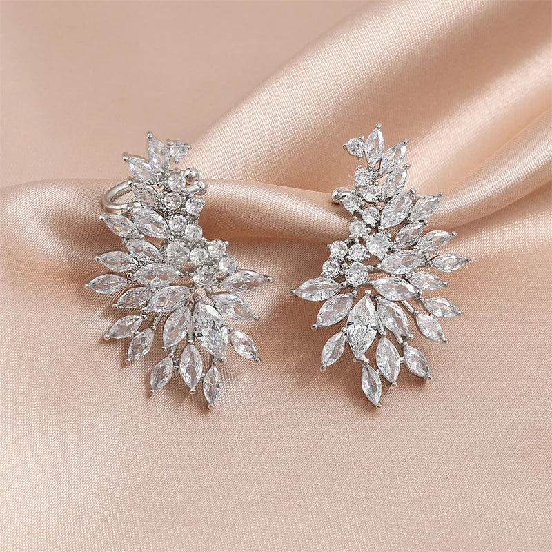ZAKOL Gorgeous Women's Stud Earrings Full with Dazzling Zirconia Sparkling Ear Piercing Earring Party Jewelry Mother's Day Gift