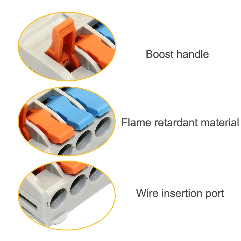 T-Type Push-In Wire Connector – Three Options