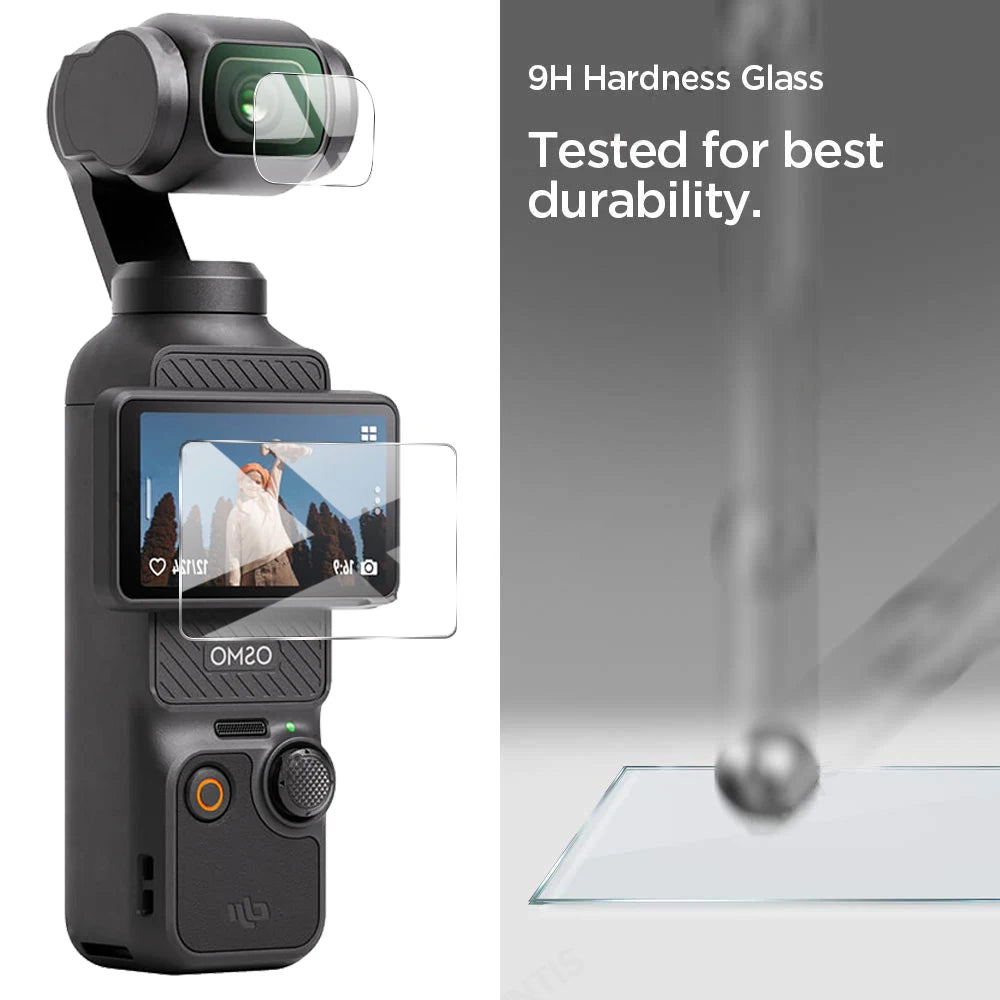 For DJI OSMO Pocket 3 Screen Protectors & Camera Lens HD Tempered Glass Film Full Coverage Protective Film For DJI Osmo Pocket 3
