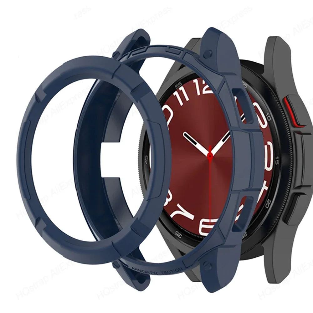 Case for Samsung Galaxy Watch 6 Classic 43mm 47mm Protective TPU Cover for Samsung Galaxy Watch 6 Classic 47mm 43mm Accessories