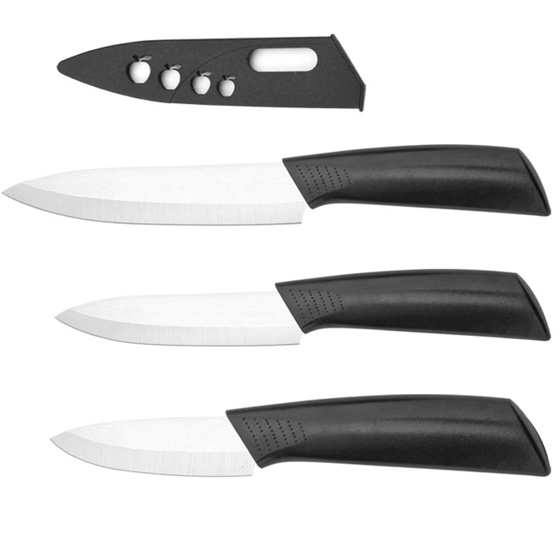 3/4/5 Inch Ceramic Knife Can Resist Oxidation Without Rust Fruit  Knife Cover Portable Baby And Toddler Food Preparation Knivse
