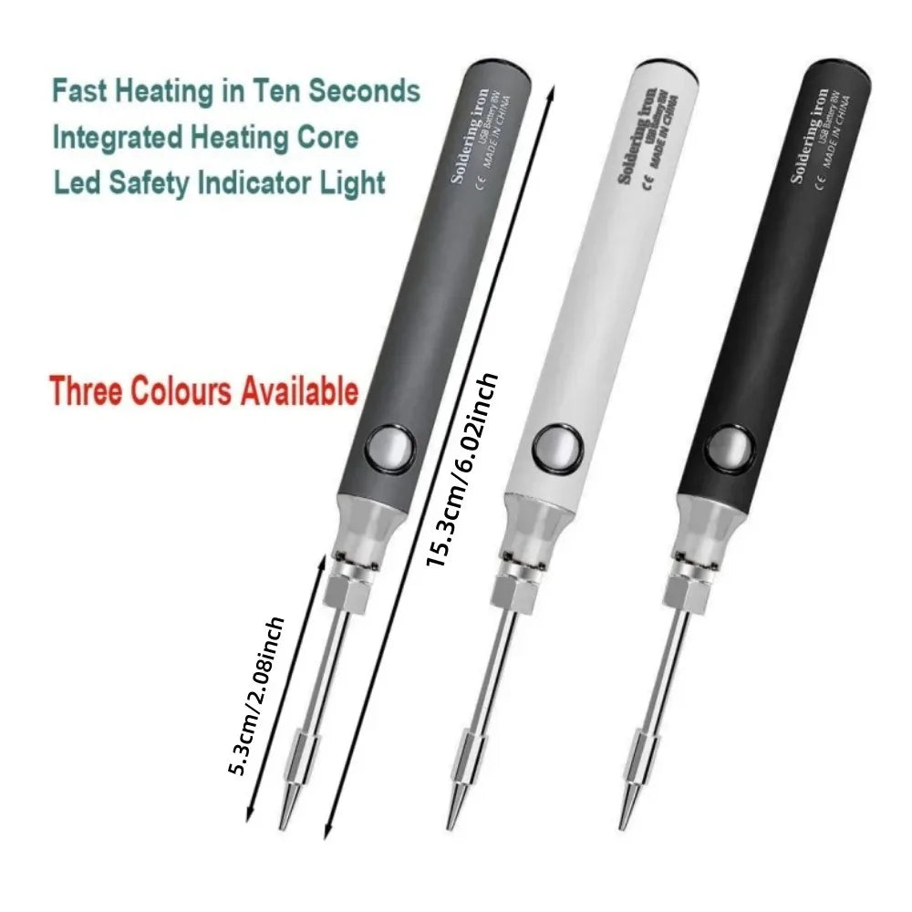 Wireless Charging Electric Soldering Iron Solder Iron USB 5V8W Fast Charging lithium battery Portable Repair Welding Tools