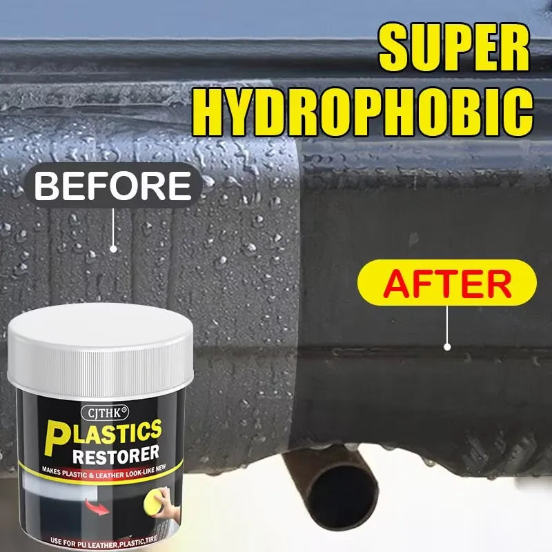 Car Plastic Restorer Back To Black Gloss Car Cleaning Products Plastic Leather Restore Auto Polish And Repair Coating Renovator