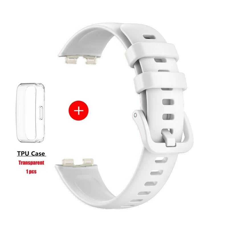 Silicone Watchbands For Huawei Band 10 9 8 Strap Replacement Universal Strap For Huawei Band 10 Correa Bracelet