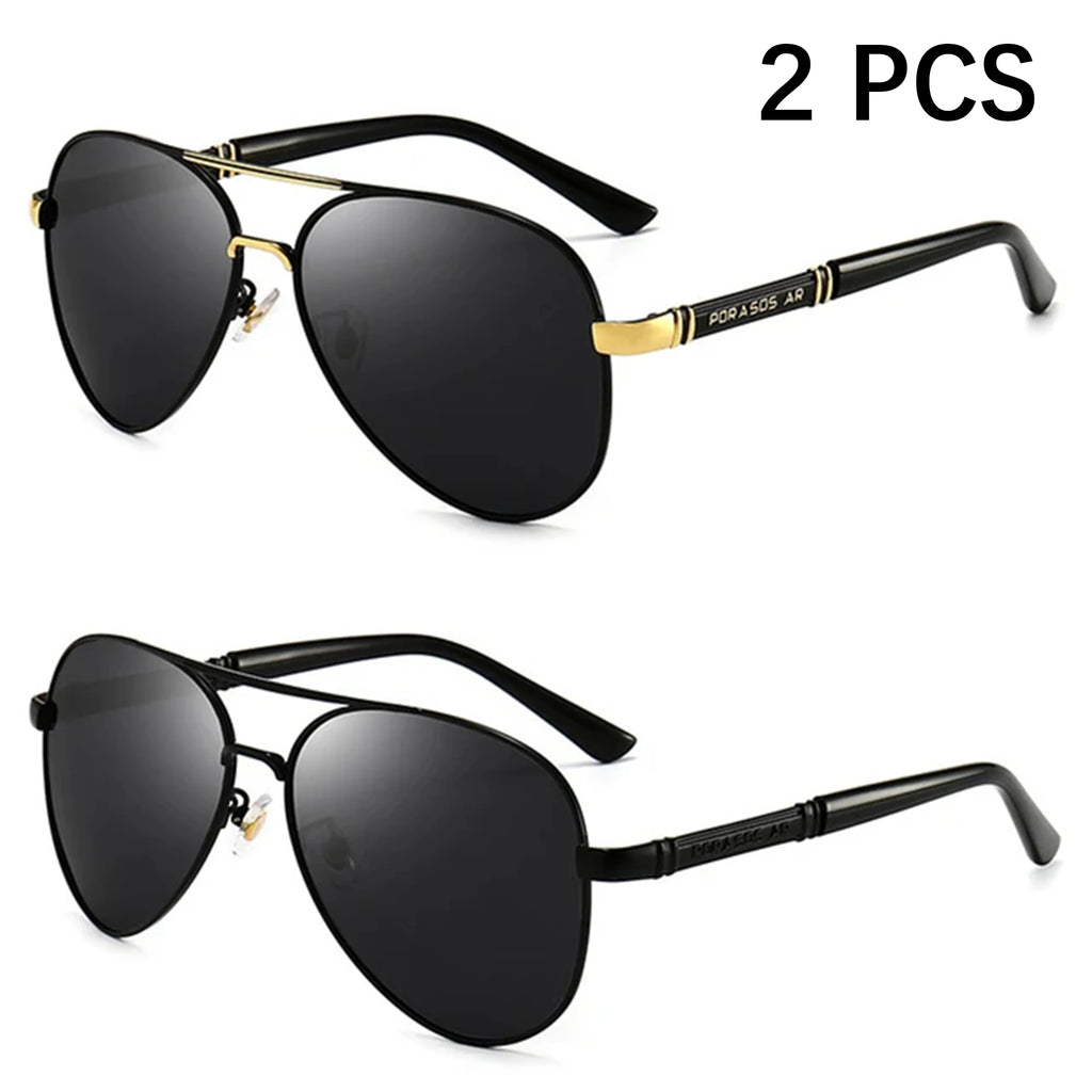 Men's Polarized Sunglasses Aviator Sunglasses For Men Women Metal Frame Glasses for Traveling Surfing Driving Fishing UV400
