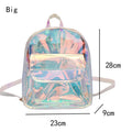 PVC Transparent Clear Women Backpack Ita Bag Harajuku School Bag For Teen Girls Rucksack Kawaii Backpack Holographic Backpack