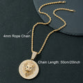 Hip Hop Big Lion Head Pendant Necklace Cuban Chain Necklace For Women Men Iced Out Full Rhinestone Necklace Jewelry Gifts