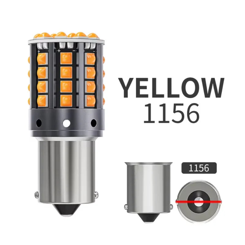 Turn Signal Reverse Brake Light Bulbs 1156 BA15S P21W BAU15S PY21W1157 BAY15D P21/5W LED Canbus 3030 44SMD 7440 7443 W21W T20