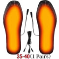USB Rechargeable Heated Insoles Size 35-46 DIY Customizable Electric Heated Shoes Pad for Outdoor Skiing Winter Foot Warmers