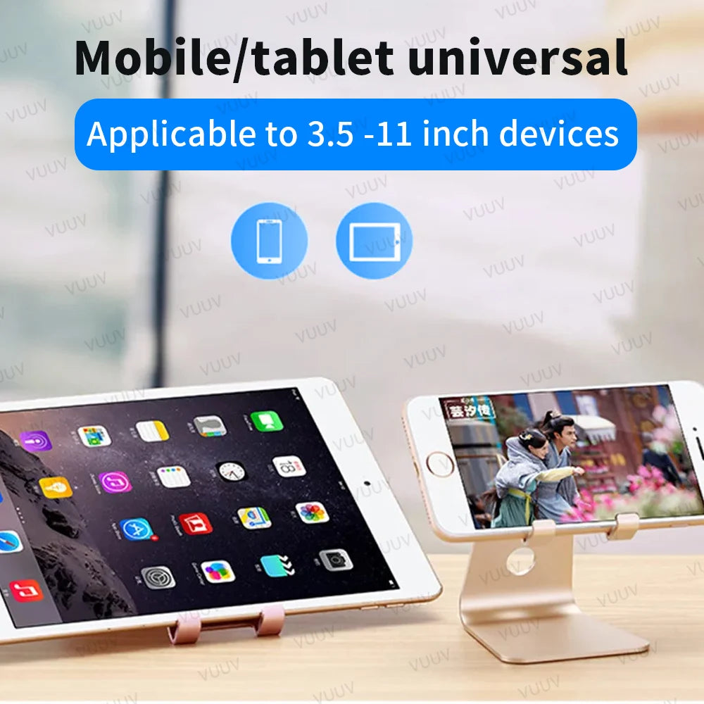 VUUV Aluminium Alloy Tablet Bracket for 3.5-11 inch Tablet Phone Adjustable Desktop Tablet Stand for Samsung Xiaomi iPad Holder
