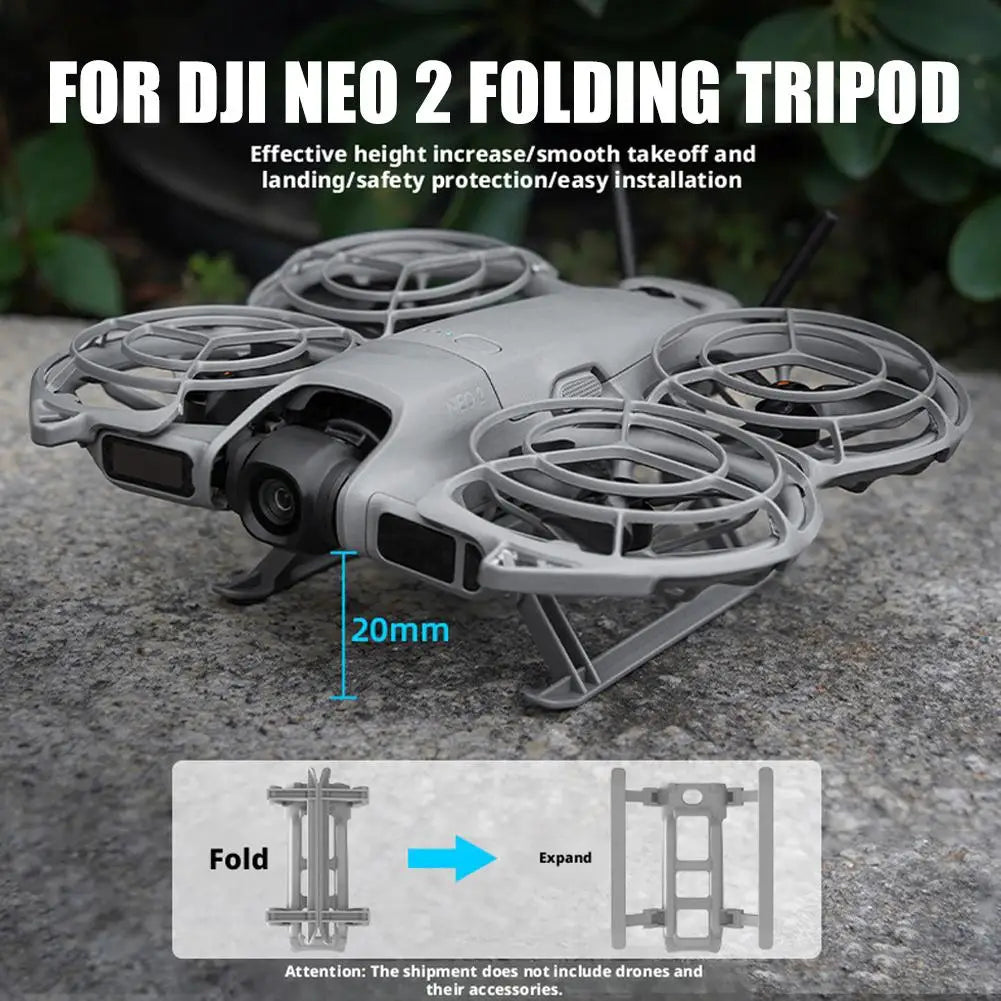 Drone Folding Stand For DJI NEO 2 Height Boosting Stand Handheld Landing Gear Folding Sled Stand Height Protection Accessories