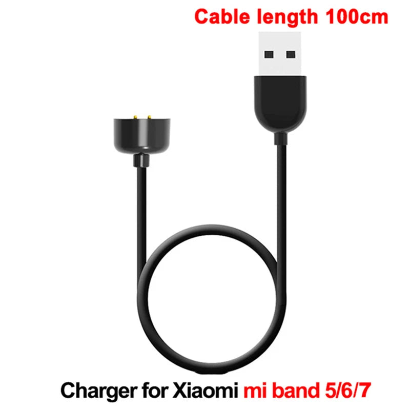 Original Magnetic Cord Charger For Xiaomi Mi Smart Band 7 Pro USB Charging Charger Base For Miband 6 5 4 3 2 Quick Charger Cable