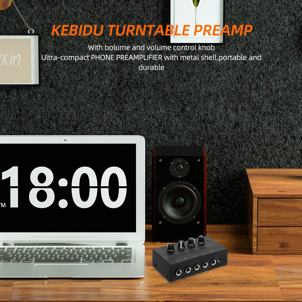 4 Channels Mini Stereo Headphone Amplifier HA400 Headphone Distributor Ultra-Compact With Power Adapter EU US Plug Adapter