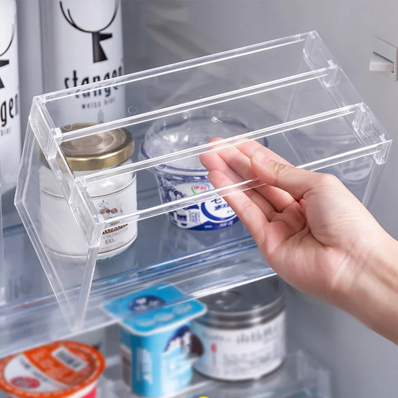 Clear Refrigerator Organizer Rack – Single or 2-Piece