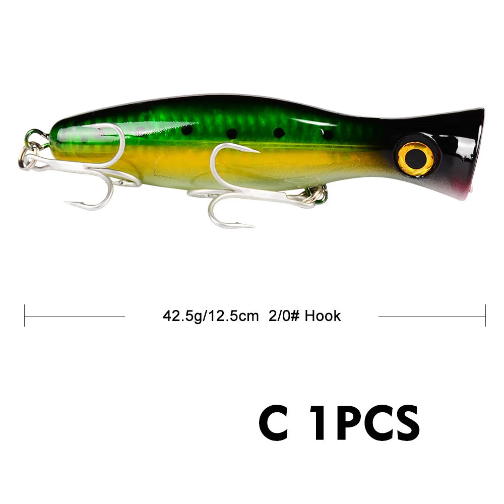 Fishing Hard False Bait Plastic Biomimetic Fish Bait 13CM/43G Tuna Heavy Sea Fishing Tool Top Water Fishing Tackle Accessories