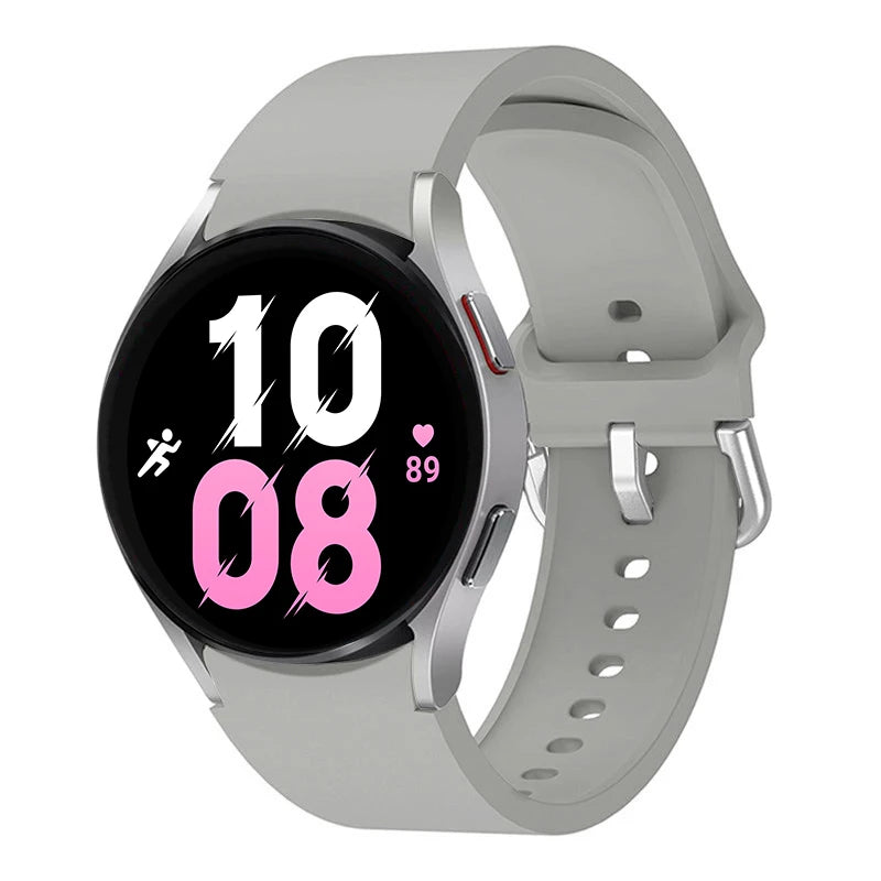official Silicone Strap For Samsung Galaxy Watch 5 4 44mm 40mm/4Classic 46 42mm Wrist 20mm Bracelet Galaxy Watch 5 Pro 45mm Band