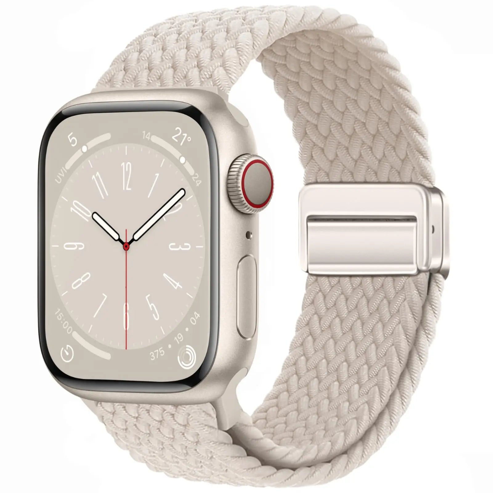 Nylon Strap For Apple Watch Band Ultra 44mm 40mm 45mm 49mm 41mm 44 mm magnetic buckle Braided Bracelet iWatch series 10 9 se 7 8