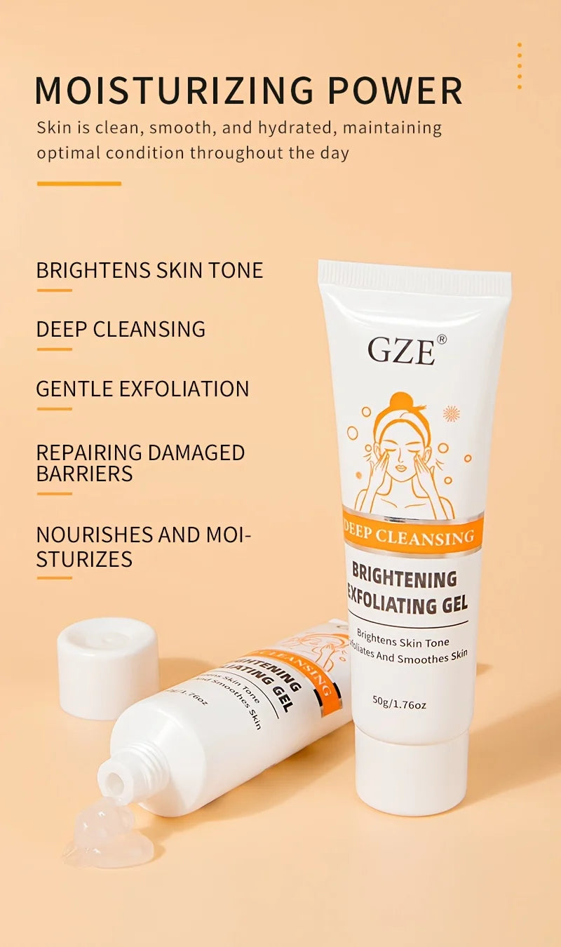 GZE Exfoliating Peeling Gel For Face, Facial Scrub Moisturizing Brightening Nourishing Repair Scrubs Face Cream Beauty Skin Care