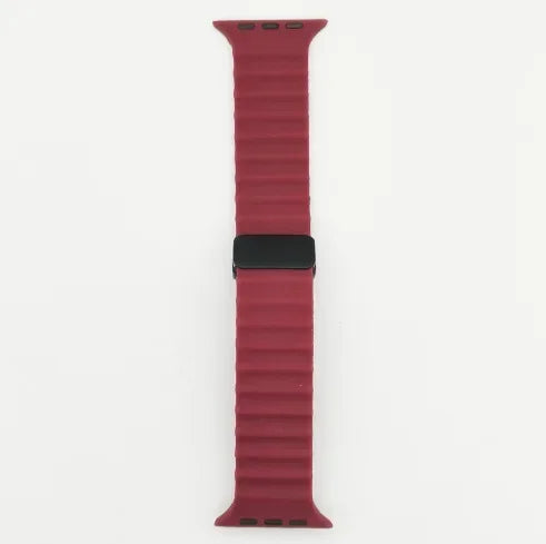 Silicone Strap For Apple watch band 49mm 45  44 40  41 38 42mm magnetic buckle bracelet iWatch Ultra series 7 6 3 se 8 9 Ultra 2