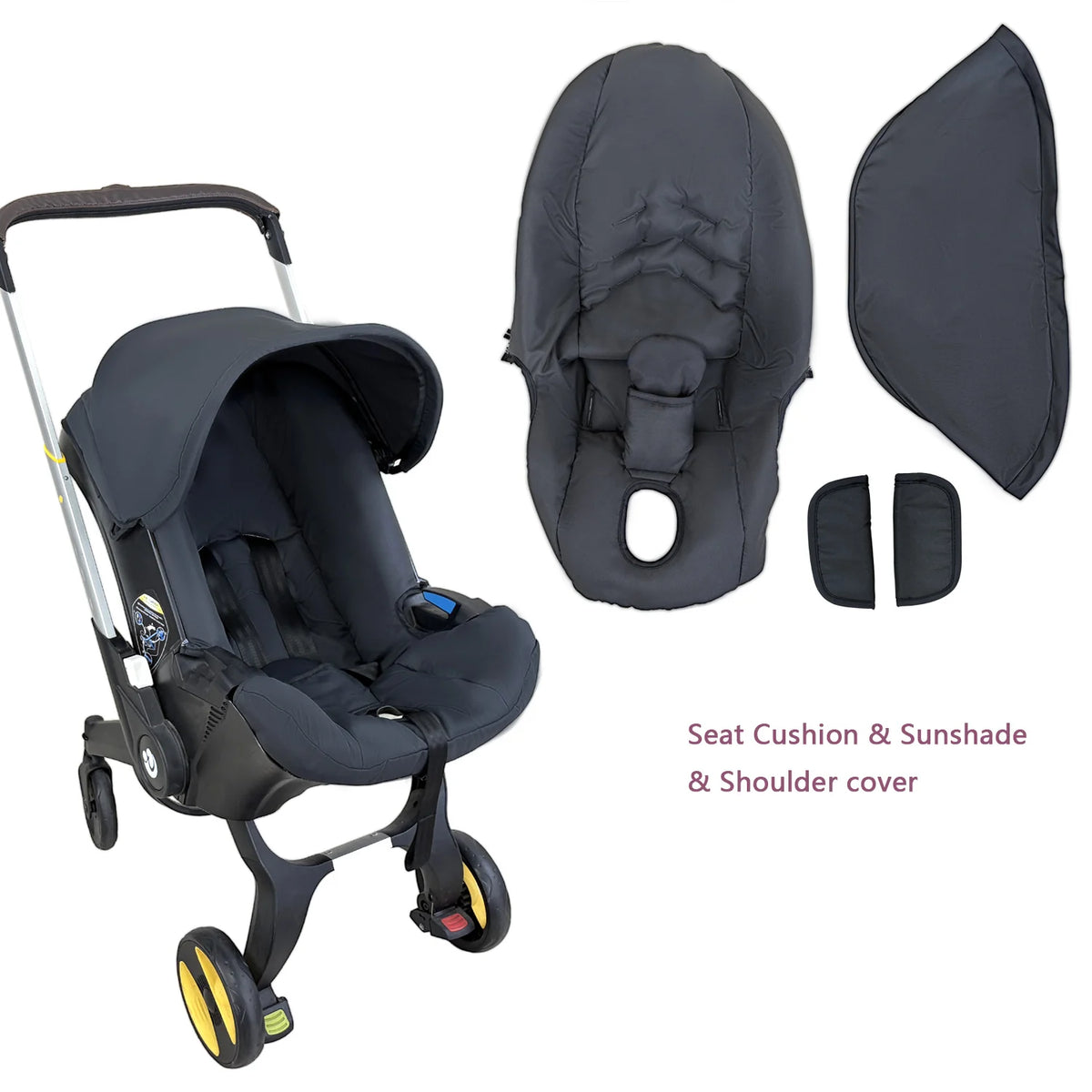 Stroller Raincoat Thickened Transparent PVC Vision Rain cover For Doona & FooFoo Baby Stroller 3 in 1 Baby Stroller Accessories
