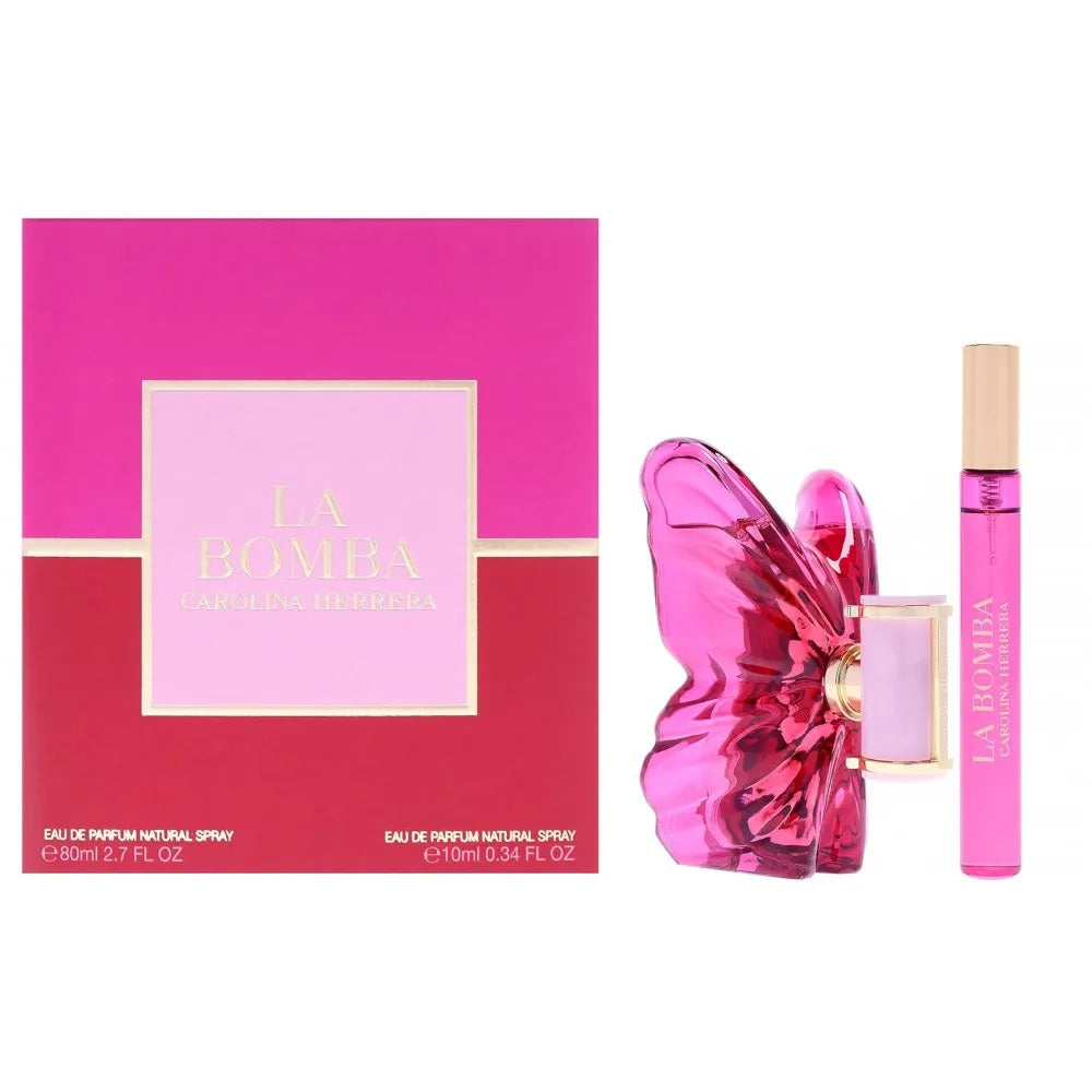 Carolina Herrera La Bomba Eau de Parfum Spray for Women 2.7oz Long Lasting Luxury Feminine Fragrance Daily Dating Perfume Gift