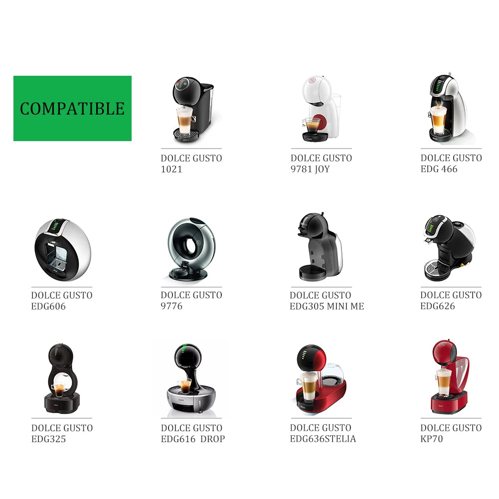 Reusable coffee capsules for Dolce Gusto refillable capsule espresso filter stainless steel filter box iCafilas