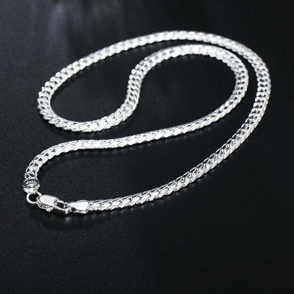 20-60cm 5mm 925 silver luxury brand design noble Necklace Chain For Woman Men Fashion Wedding Engagement Jewelry