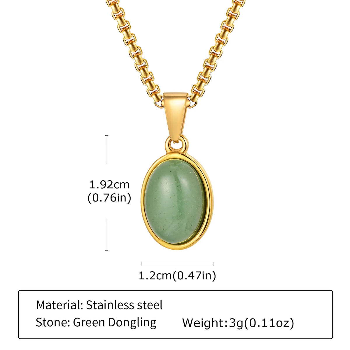 Trendy Pendant Necklaces for Men,Square Natural Stone Stainless Steel Necklaces,Hip Hop Healing Jewelry Gifts for Husband Dad
