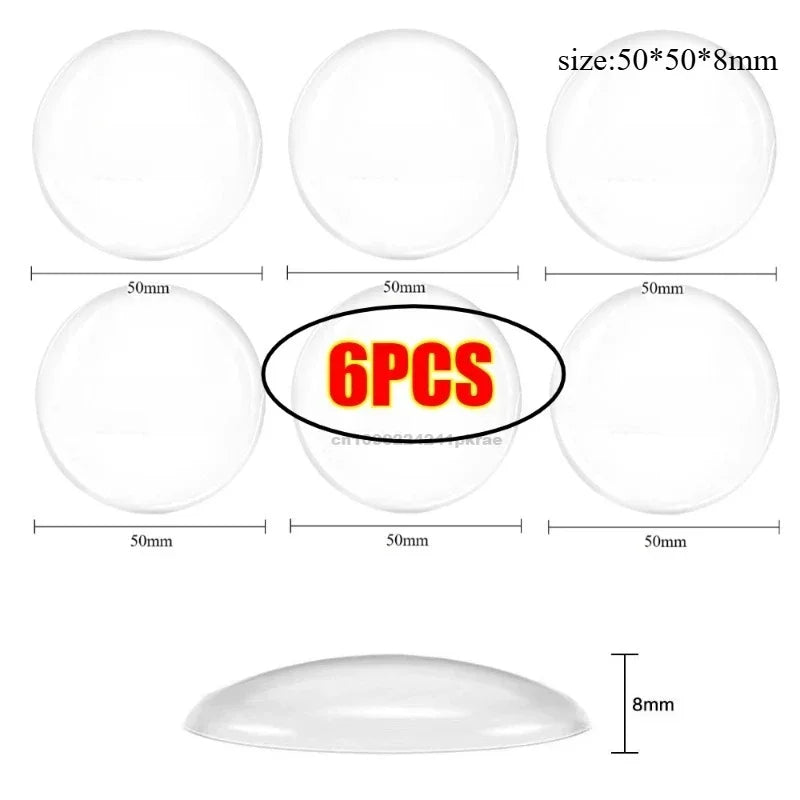 Door Stopper Handle Bumpers Silicone Self Adhesive Mute Anti-Shock Protection Porte Pad Home Decoration Wall Protection