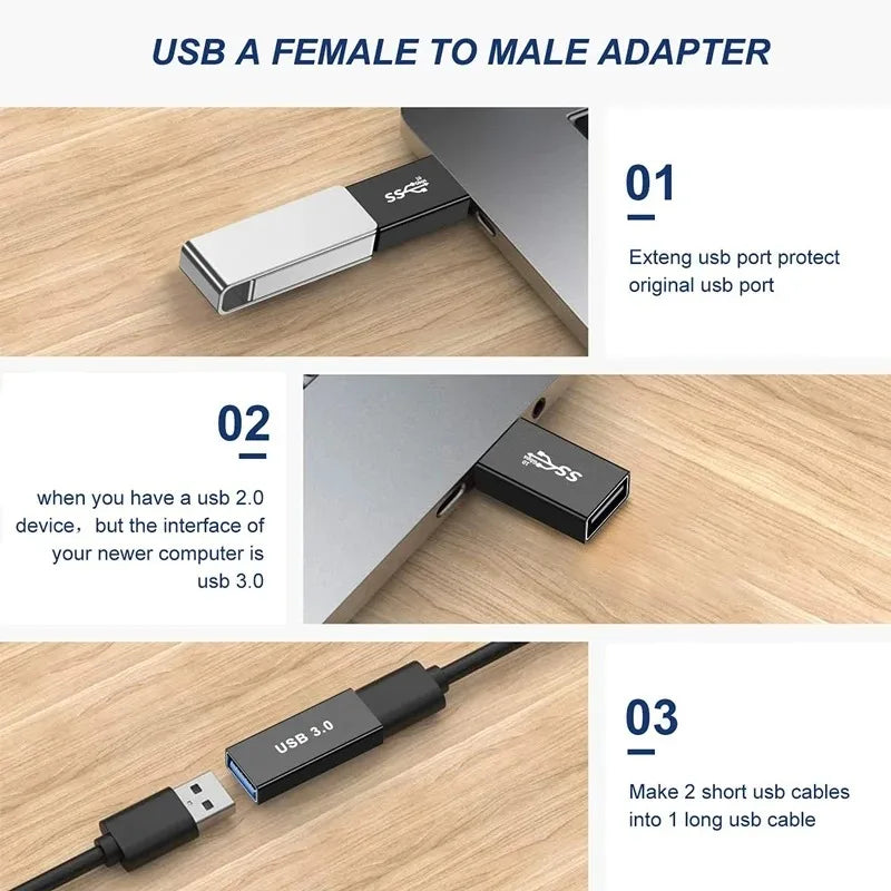 Universal USB 3.0 OTG Type C Adapter USB C Male to USB-A Male Female Converter for Macbook Huawei Samsung Xiaomi Ipad Connector