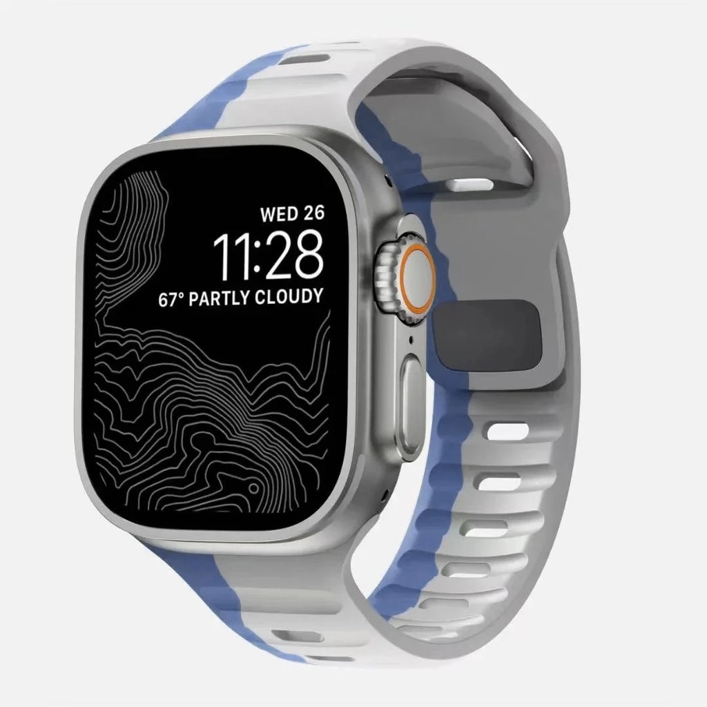 Strap For Apple Watch Band 49mm 44mm 45mm 41mm 40mm 42mm 38mm Soft Silicone sport Bracelet iwatch Serise 8 7 SE 6 5 9 Ultra 49mm