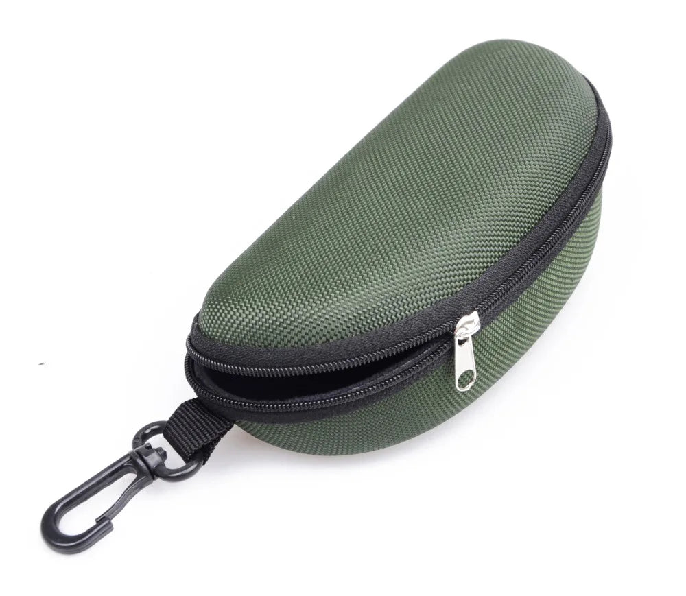 Portable EVA Glasses Case with Carabiner Hook Colorful Sunglasses Hard Case Zipper Eyeglasses Protector Box Holder New 2026