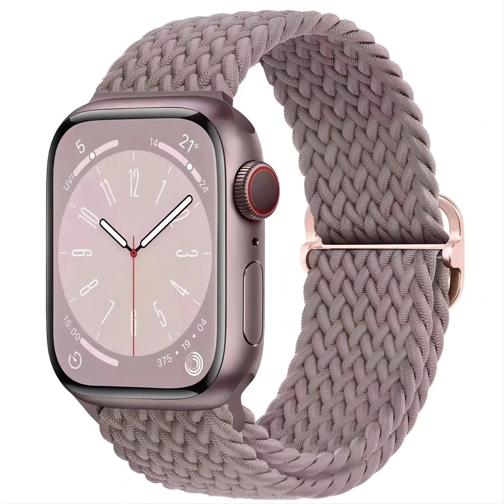 Braided Loop Strap For Apple Watch Ultra Band 49mm 44 45mm 42mm 41mm Nylon Elastic Belt Bracelet iWatch Series 9 8 7 6 5 4 SE 3