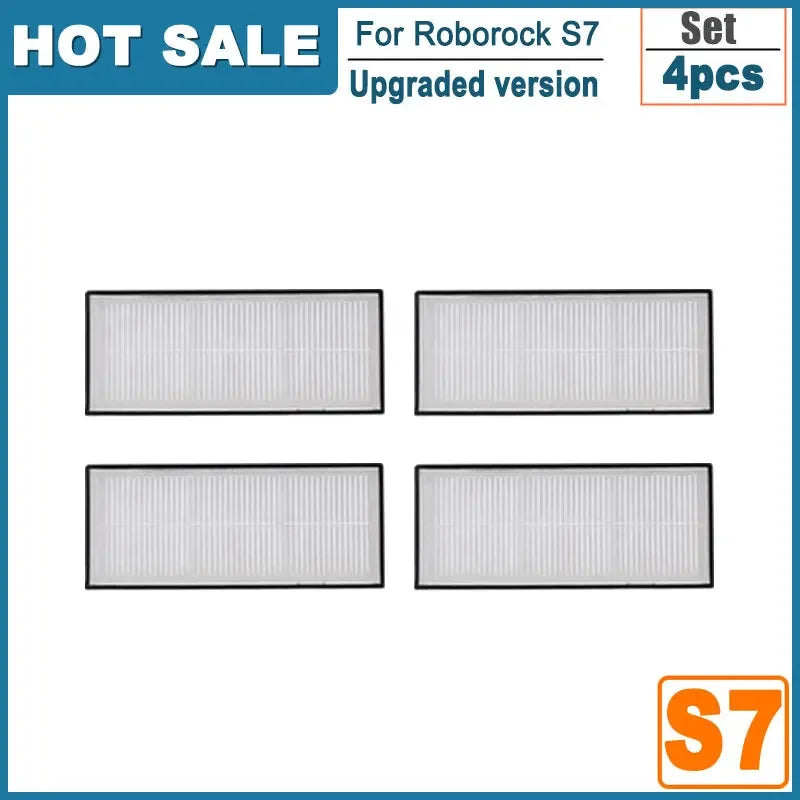 Accessories For Xiaomi Roborock S7 S70 S7Max T7S T7S Plus HEPA Filter Mop Cloth Main Side Brush Robot Vacuum Cleaner Spare Parts