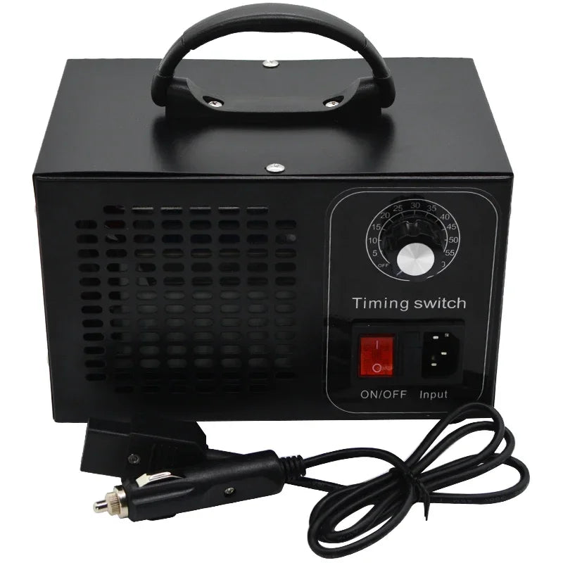 Ozone Generator Stainless Steel  AC110V AC220V 12V 60G  Car Air Purifier Ozonator Machine Ozon Generator with Timing Switch