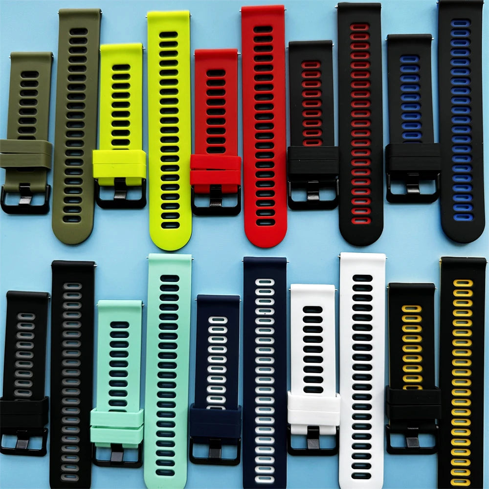 22 20mm Silicone Strap For HUAWEI WATCH GT 4 Pro 46mm Band GT 3 2 42mm HONOR Magic Watch 4 GS 3 Pro ES Replacement Bracelet Belt