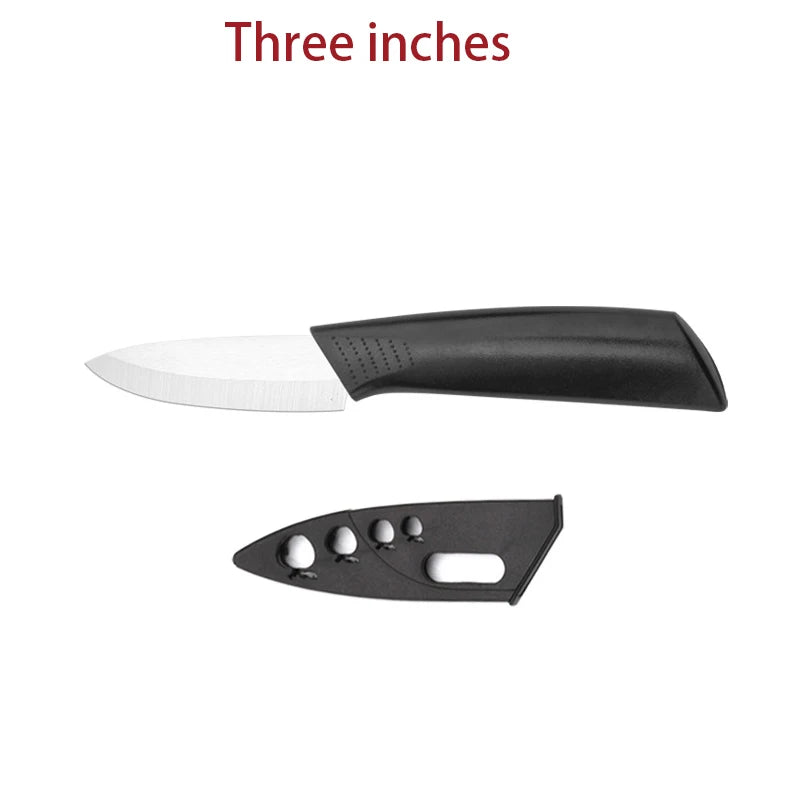 3/4/5 Inch Ceramic Knife Can Resist Oxidation Without Rust Fruit  Knife Cover Portable Baby And Toddler Food Preparation Knivse