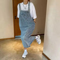 New Irregular Split Cowboy Denim Dress Women Sleeveless Jeans Dresses Fashion Female Solid  Casual Loose Strap Dresses
