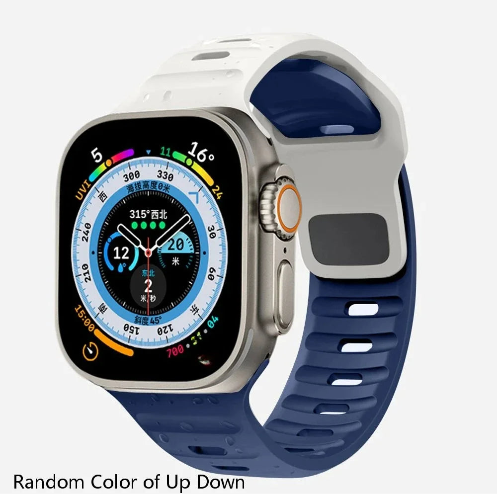 Soft Silicone Strap For Apple Watch 8 7 3 5 6 SE 4 Ultra 2 49mm for iWatch 45mm 41mm 44mm 40mm 42mm 38 Luminous Bracelet correa