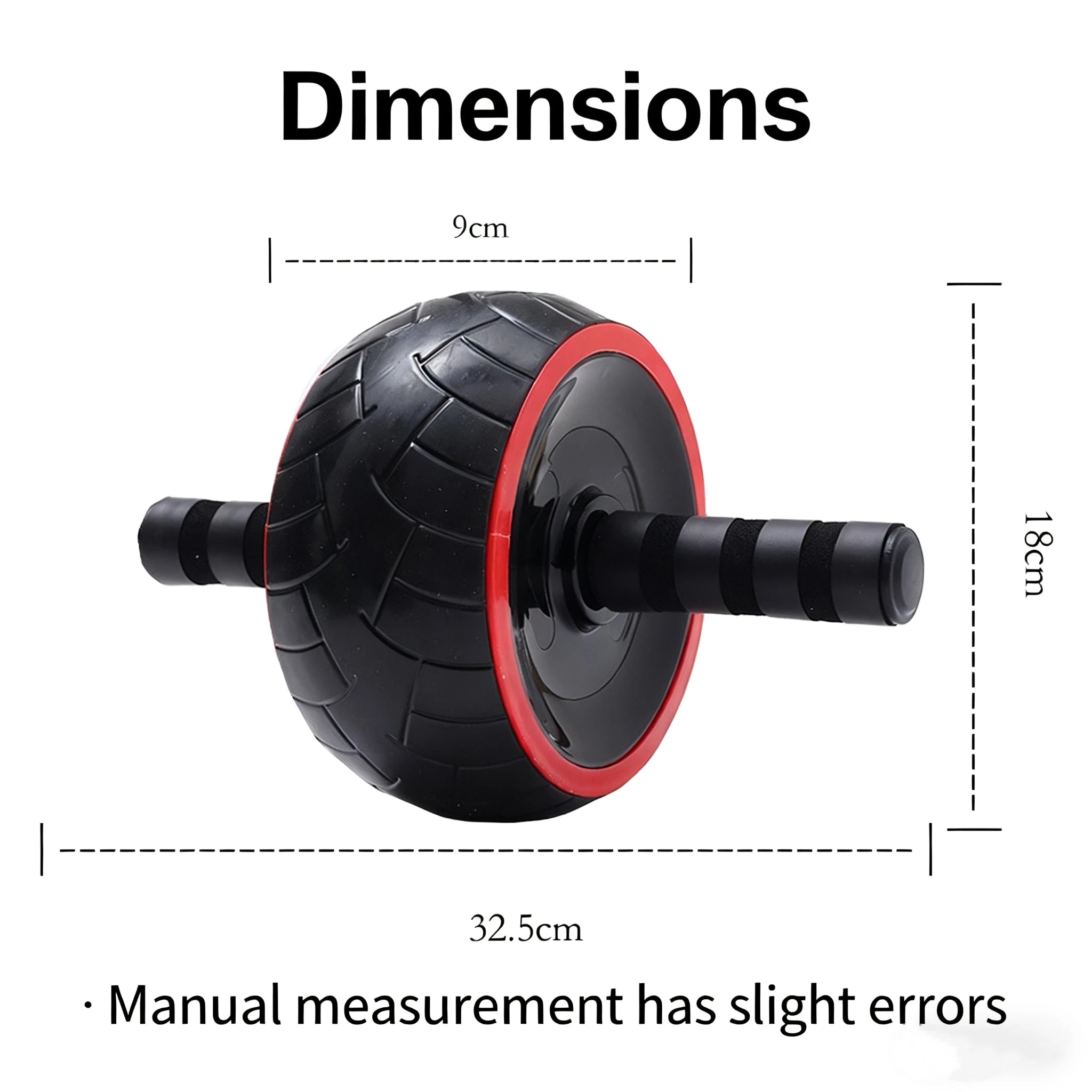 1PC Single-Wheel Mute Abdominal Wheel for Household Exercise Rubber Roller Muscle Building Core Strength Training Equipment