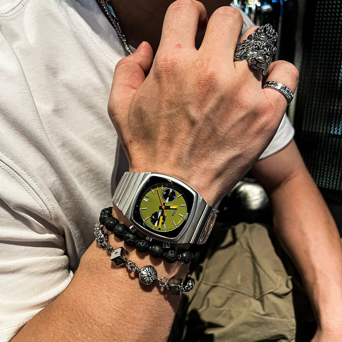 CILOA 2025 New Men's Premium Stainless Steel Quartz Watch - Business & Casual Style, Waterproof