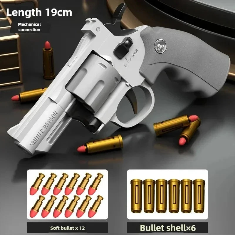 Continuous Firing Soft Dart Bullet Toy Gun ZP5 357 Revolver Launcher Pistol CS Outdoor Battle Game for Kids Adults Play