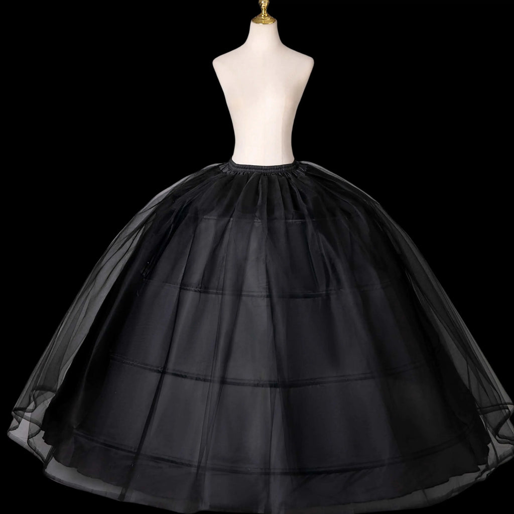 New Hot Sell 4 Hoops Big White Petticoat Super Fluffy Crinoline Slip Underskirt For Wedding Dress Bridal Gown In Stock