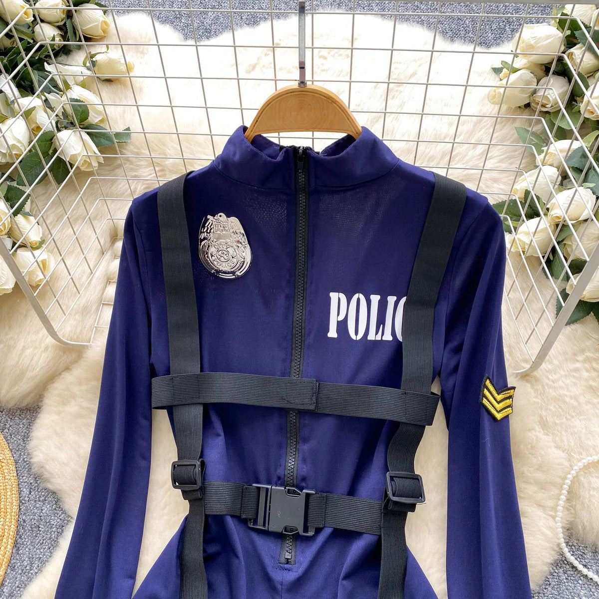 Woman Fashion Comfortable Jumpsuit Women Uniform Sexy Party Hotsweet Outfit Women Cool style Long Sleeve Jumpsuit Set Halloween