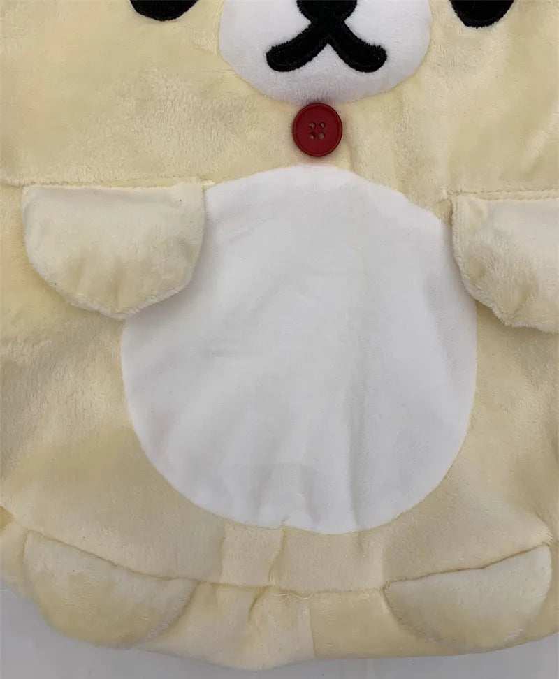 Rilakkuma Korilakkuma Plush Backpack Bear Body Cute Bags for Women Girls Kids Kawaii Schoolbag Back Pack